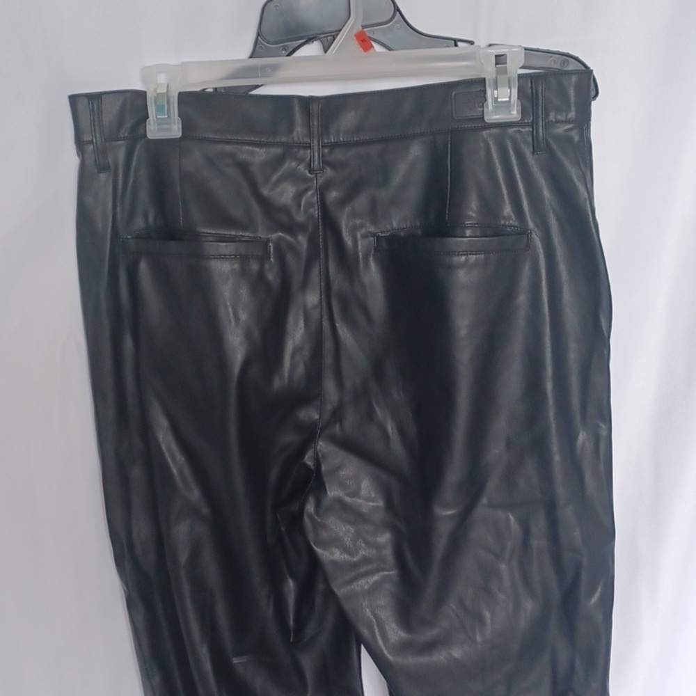 Sofia Jeans by Sofia Vergara Faux Leather Pants Size 12 Black, Eden Super Rise - Picture 3 of 8